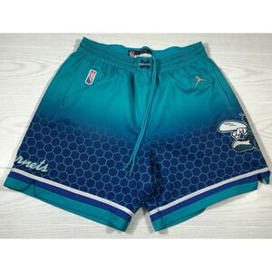 Nike NBA Jordan Basketball Shorts Men 3XL Blue Buzz City Drawstring Elastic Gym